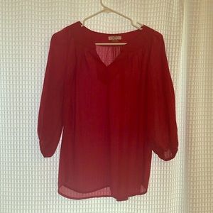 Red 3/4 top